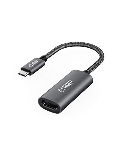 Anker USB C to HDMI Adapter (4K@60Hz), PowerExpand+ Aluminum Portable USB C Adapter, for MacBook Pro, MacBook Air, iPad Pro, Pixelbook, XPS, Galaxy, and More (Compatible with Thunderbolt 3 ports)