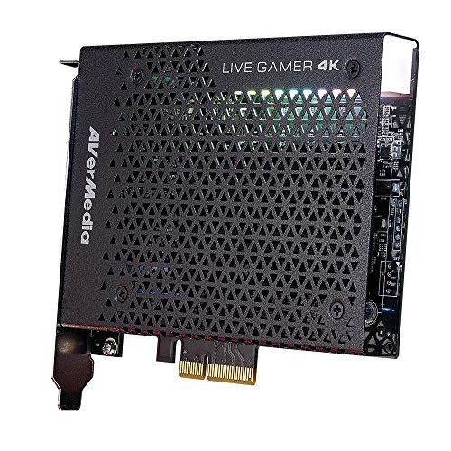 AVerMedia Live Gamer 4K - 4Kp60 HDR Capture Card, Ultra-Low Latency for Broadcasting and Recording PS4 Pro and Xbox One X, PCIe Gen2x4 (GC573)