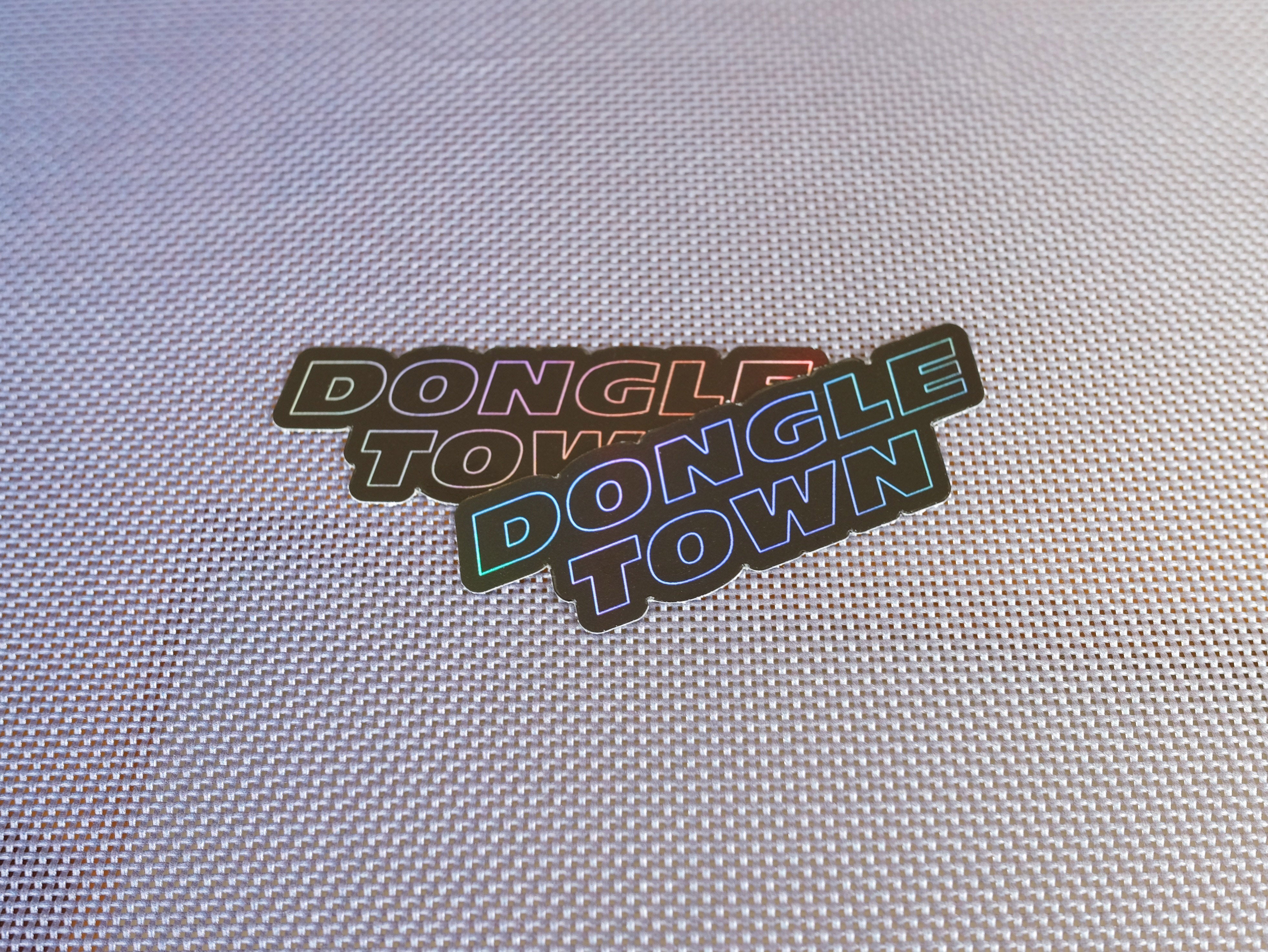 Holographic Dongletown Stickers