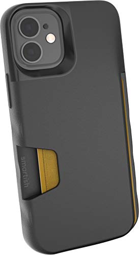 Smartish iPhone 12 Mini Wallet Case - Wallet Slayer Vol. 1 [Slim + Protective] Credit Card Holder (Silk) - Black Tie Affair