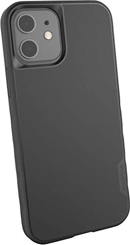 Smartish iPhone 12/12 Pro Slim Case - Kung Fu Grip [Lightweight + Protective] Thin Cover (Silk) - [Updated Version] - Black Tie Affair