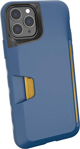 Smartish iPhone 11 Pro Wallet Case - Wallet Slayer Vol. 1 [Slim + Protective] Credit Card Holder (Silk) - Blues on The Green
