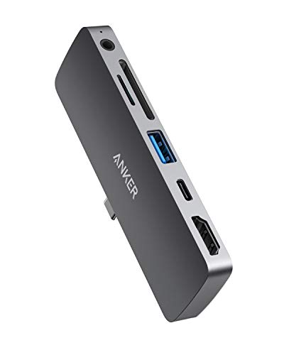 Anker USB C Hub for iPad Pro, PowerExpand Direct 6-in-1 USB C Adapter, with 60W Power Delivery, 4K@60Hz HDMI Port, 3.5mm Headphone Jack, USB 3.0 Port, SD and microSD Card Reader