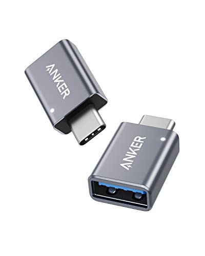 USB C Adapter (2 Pack), Anker USB C to USB Adapter High-Speed Data Transfer, USB-C to USB 3.0 Female Adapter for MacBook Pro 2020, iPad Pro 2020, Samsung Notebook 9, Dell XPS and More Type C Devices