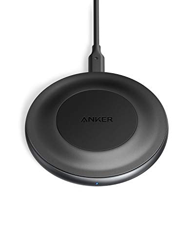 Anker 15W Max Wireless Charger with USB-C, PowerWave Alloy Pad, Qi Certified Fast Charging for iPhone SE, 11, 11 Pro, 11 Pro Max, X, Xs, Xr, Galaxy S20 S10 S9, Note 10, Note 9 & More (No AC Adapter)