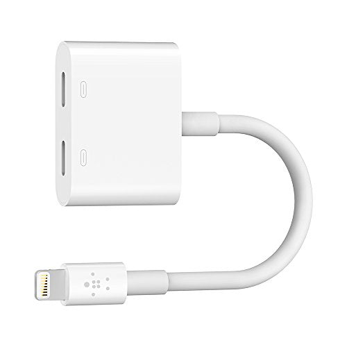 Belkin Lightning Audio + Charge RockStar Adapter for iPhone X, iPhone 8, iPhone 8 Plus, iPhone 7 and iPhone 7 Plus