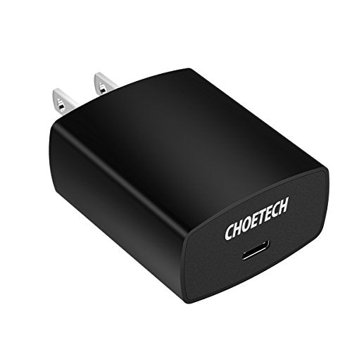 USB C Charger, CHOETECH 18W Power Delivery Type-C Wall Charger Compatible iPhone XR,XS,XS Max, X,8,8 Plus,Samsung Galaxy S9/Note 9, Google Pixel 2/Pixel,Nintendo Switch, Nexus 5x/6p Lumia 950/950XL