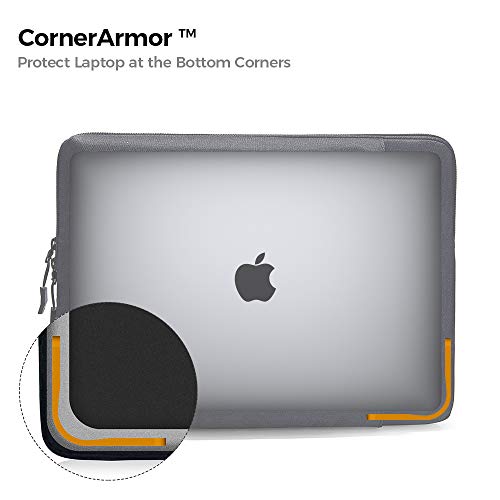 tomtoc 360 Protective Laptop Sleeve for 13-inch MacBook Air 2018-2021 M1/A2337 A2179 A1932, MacBook Pro M1/A2338 A2251 A2289 A2159 2016-2021, 12.9 iPad Pro 3rd/4th Gen, Case Bag with Accessory Pocket