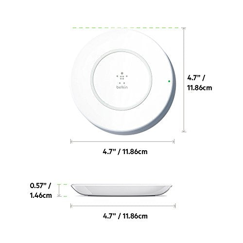 Belkin BOOST UP 7.5 W Wireless Charging Pad, Qi-Certified Fast Wireless Charger/Base Optimized for iPhone X, 8, 8 Plus with AC power adapter (White)