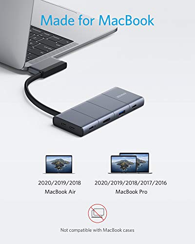 Anker USB C Hub for MacBook, PowerExpand 9-in-2 USB C Hub with 85W Power Delivery, 4K@30Hz HDMI, USB C Multi-Function Port, 2 USB-A 3.0 Ports, 1 Gbps Ethernet, 3.5 mm Audio, SD and microSD Card Reader