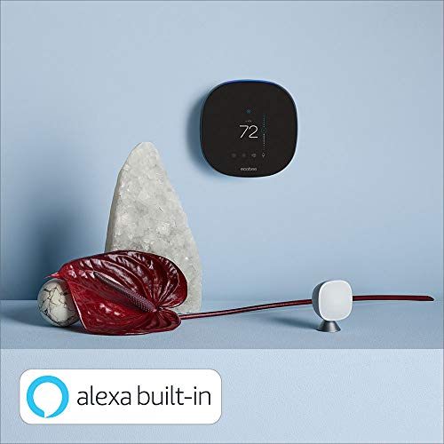 ecobee SmartThermostat Smart Thermostat Voice Control, Black