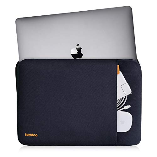 tomtoc 360 Protective Laptop Sleeve for 13-inch MacBook Air 2018-2021 M1/A2337 A2179 A1932, MacBook Pro M1/A2338 A2251 A2289 A2159 2016-2021, 12.9 iPad Pro 3rd/4th Gen, Case Bag with Accessory Pocket