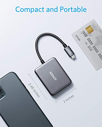 Anker USB C to Dual HDMI Adapter, Compact and Portable USB C Adapter, Supports 4K@60Hz and Dual 4K@30Hz, for MacBook Pro, MacBook Air, iPad Pro, XPS, and More [Compatible with Thunderbolt 3 Ports]