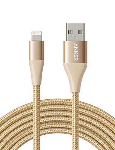 Anker iPhone Charger Cable 10 foot, PowerLine+ II Lightning Cable, (10 ft MFi Certified) Extra Long iPhone Charging Cord Compatible with iPhone SE 11 Pro Max Xs MAX XR X 8 7 6S, iPad 8 and More (Gold)