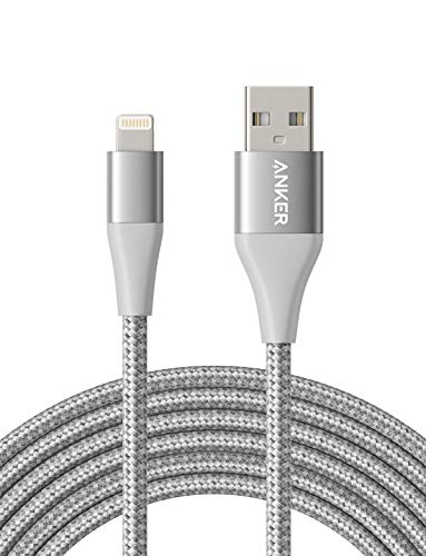 Anker iPhone Charger Cable 10 Foot, Powerline+ II Lightning Cable, (10 ft MFi Certified) Extra Long iPhone Charging Cord Compatible with iPhone SE 11 Pro Max Xs XR X 8 7 6S, iPad 8 and More (Silver)