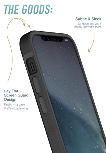 Smartish iPhone 12 Mini Slim Case - Kung Fu Grip [Lightweight + Protective] Thin Cover (Silk) - [Updated Version] - Black Tie Affair