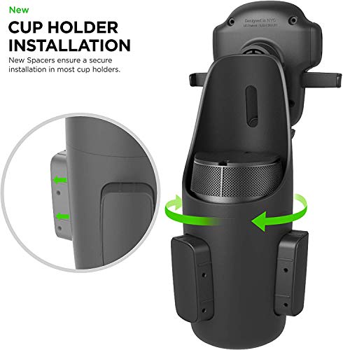 iOttie Easy One Touch 5 Cup Holder Car Mount Phone Holder for iPhone, Samsung, Moto, Huawei, Nokia, LG, Smartphones
