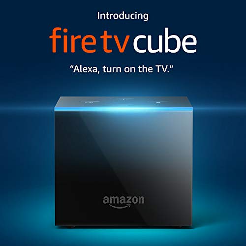 Fire TV Cube, hands-free with Alexa and 4K Ultra HD (includes all-new Alexa Voice Remote), streaming media player
