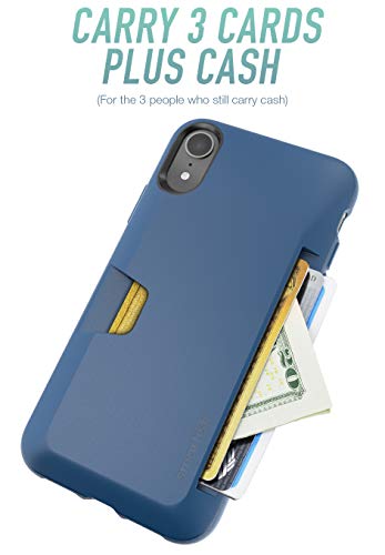 Smartish iPhone XR Wallet Case - Wallet Slayer Vol. 1 [Slim + Protective] Credit Card Holder for Apple iPhone 10R (Silk) - Blues on The Green