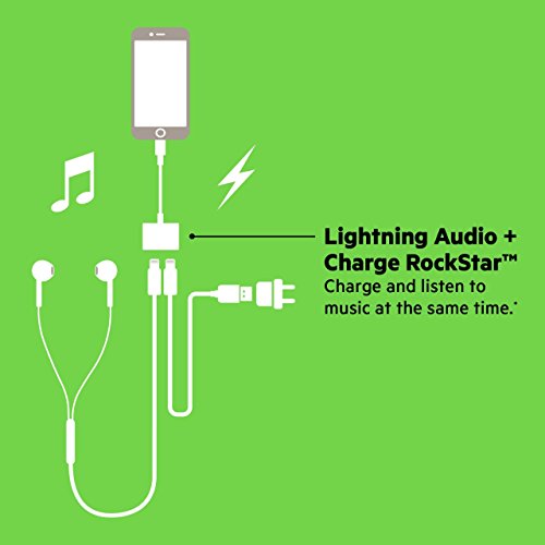 Belkin Lightning Audio + Charge RockStar Adapter for iPhone X, iPhone 8, iPhone 8 Plus, iPhone 7 and iPhone 7 Plus