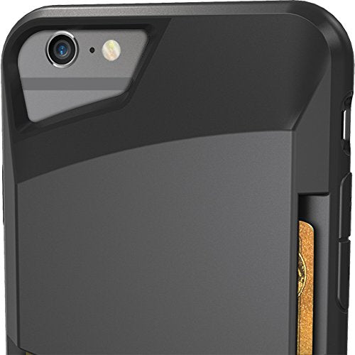 Silk iPhone 6/6s Wallet Case - VAULT Protective Credit Card Grip Cover -"Wallet Slayer Vol.1" - Black Onyx