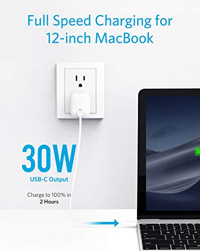 iPhone 12 Charger [GaN Tech], Anker 30W Compact USB-C Wall Charger with Power Delivery, PowerPort Atom for iPhone 12 / Mini/Pro/Pro Max / 11 / X/XS/XR, iPad Pro, MacBook 12'', Pixel, Galaxy
