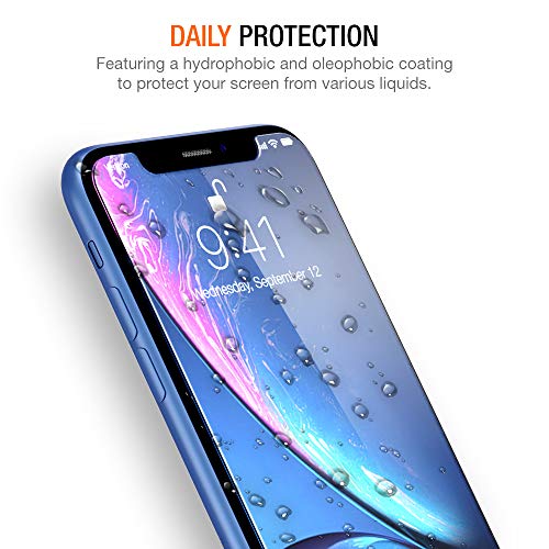 Trianium (3 Packs) Screen Protector Designed Apple iPhone XR (6.1" 2018) Premium HD Clarity 0.25mm Tempered Glass Screen Protector Easy Installation Alignment Case Frame [3D Touch] (3-Pack)