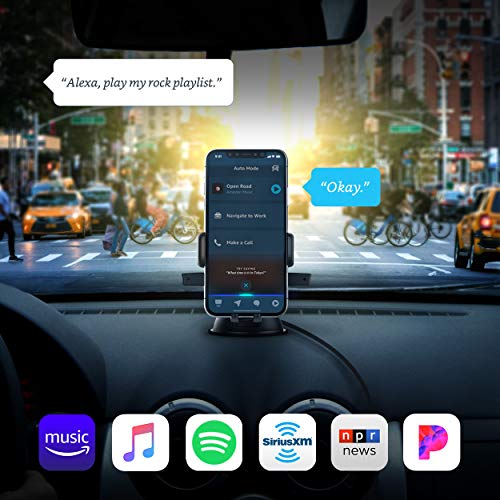 iOttie Easy One Touch Connect Pro (New) - Gen 2 - Hands free Alexa in your car - Car Mount Phone Holder with Alexa Built in for iOS & Android, MFi Certified, Universal