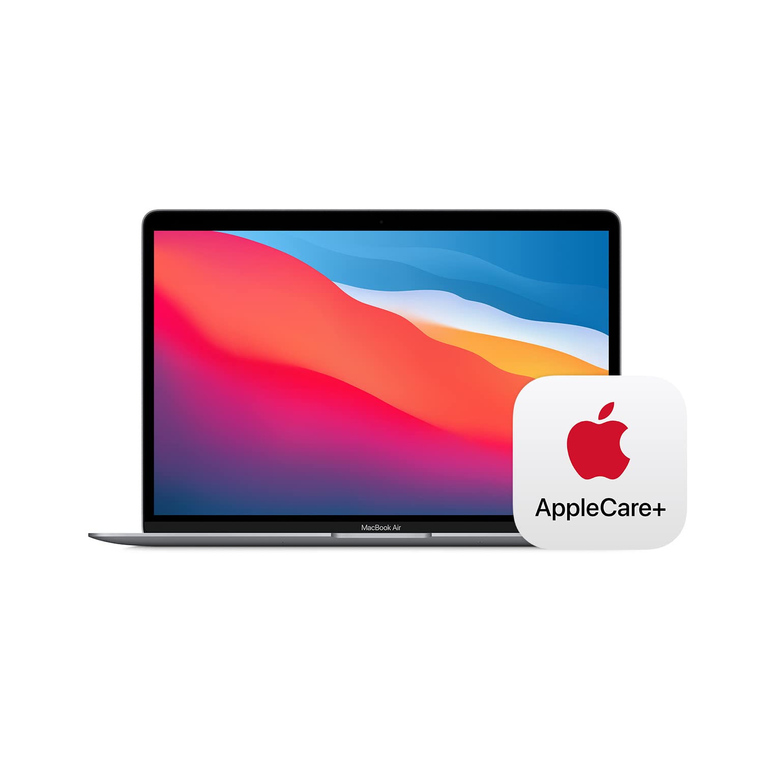 2020 Apple MacBook Air Laptop: Apple M1 Chip, 13” Retina Display, 8GB RAM, 256GB SSD Storage, Backlit Keyboard, FaceTime HD Camera, Touch ID. Works with iPhone/iPad; Space Gray with AppleCare+ (3 Years)