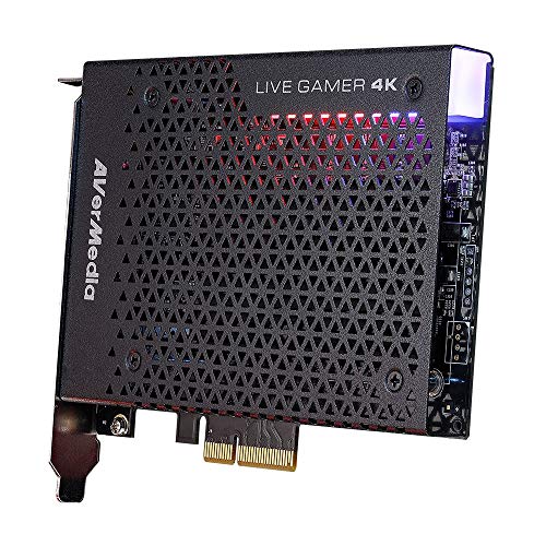 AVerMedia Live Gamer 4K - 4Kp60 HDR Capture Card, Ultra-Low Latency for Broadcasting and Recording PS4 Pro and Xbox One X, PCIe Gen2x4 (GC573)