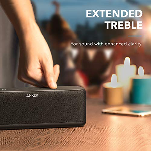 Upgraded, Anker Soundcore Boost Bluetooth Speaker with Well-Balanced Sound, BassUp, 12H Playtime, USB-C, IPX7 Waterproof, Wireless Speaker with Customizable EQ via App, Wireless Stereo Pairing