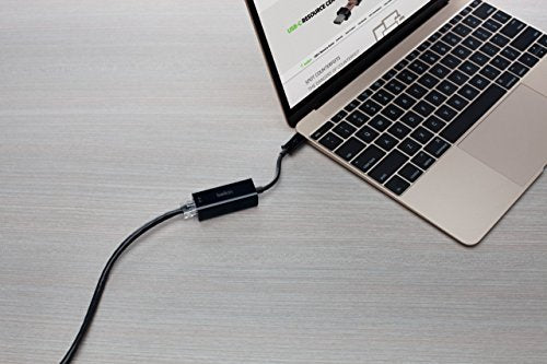Belkin USB-IF Certified USB Type C (USB-C) to Gigabit Ethernet Adapter, Compatible with USB-C Devices including New MacBook, MacBook Pro (2016), XPS and ChromeBook Pixel